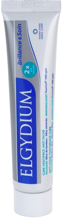 Elgydium Brilliance & Care bleichende Zahnpasta gegen Zahnschmelzflecken