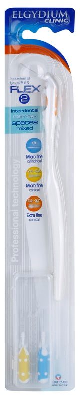 Elgydium Clinic držák + náhradní mezizubní kartáčky 2 ks