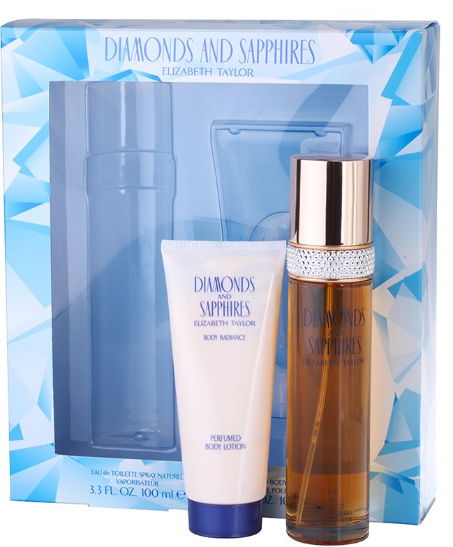 Elizabeth Taylor Diamonds and Saphire coffret I.