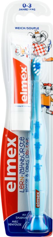 Elmex Caries Protection Soft Toothbrush for Kids + Mini Toothpaste