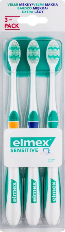 Elmex Sensitive Extra Soft Toothbrushes 3 pcs