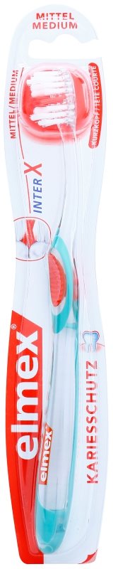 Elmex Caries Protection четка за зъби с къса глава медиум