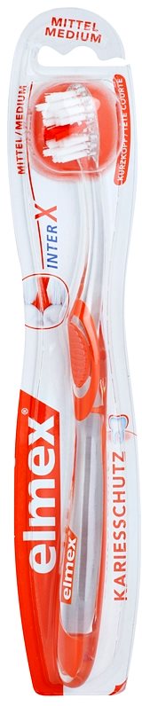 Elmex Caries Protection szczoteczka do zębów z krótką główką medium