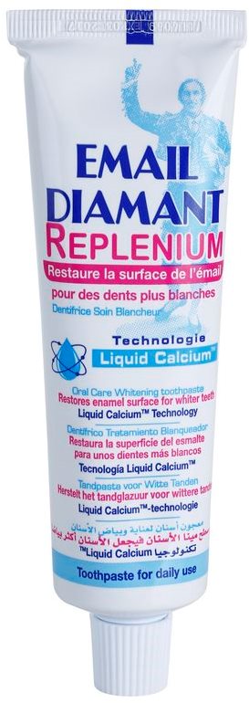Email Diamant Replenium pasta de dientes blanqueadora para fortalecer el esmalte dental