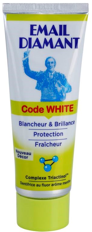 Email Diamant Code White bleichende Zahnpasta