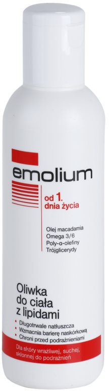 Emolium Body Care telový olej s lipidmi pre suchú a citlivú pokožku