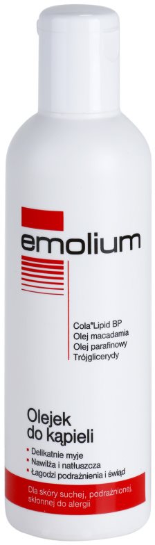 Emolium Wash & Bath olej do kúpeľa pre suchú a podráždenú pokožku
