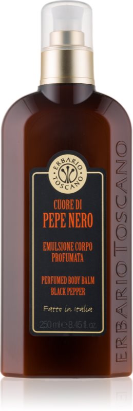 Erbario Toscano Black Pepper Perfumed Body Balm for Men