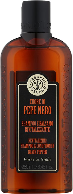 Erbario Toscano Black Pepper Shampoo und Conditioner 2 in 1 für Herren