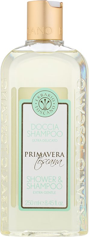 Erbario Toscano Primavera Toscana extra jemný sprchový gel a šampon 2 v 1