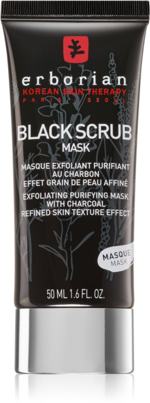 Erborian Black Scrub Mask eksfoliacijska čistilna maska za obraz