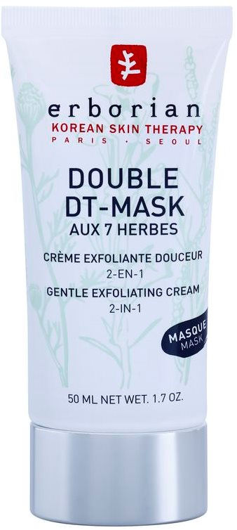 Erborian Detox Double DT-Mask 7 Herbs jemný exfoliační krém 2 v 1