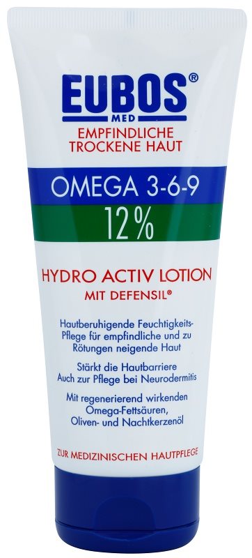 Eubos Sensitive Dry Skin Omega 3-6-9 12% balzam za telo za krepitev kožne pregrade z dolgotrajnim vlažilnim učinkom