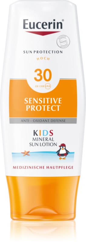 Eucerin Sun Kids zaščitno mleko za telo za otroke z mikropigmenti SPF 30