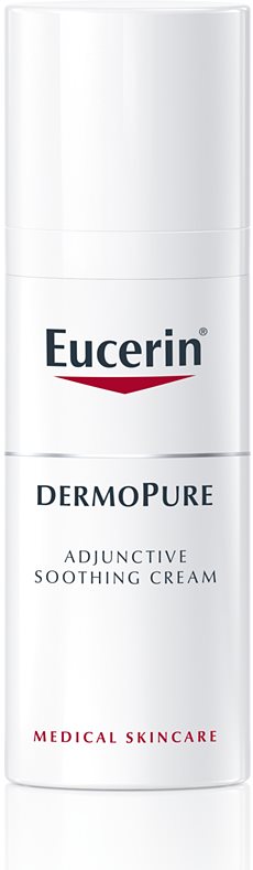 Eucerin DermoPure zklidňující krém při dermatologické léčbě akné