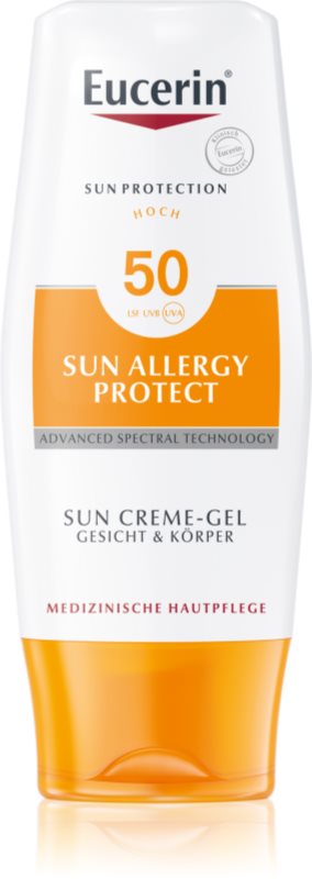 Eucerin Sun Allergy Protect Lotiune protectie gel crema impotriva alergie la soare SPF 50
