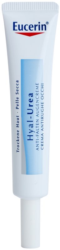 Eucerin Hyal-Urea crema antiarrugas contorno de ojos para pieles secas y atópicas