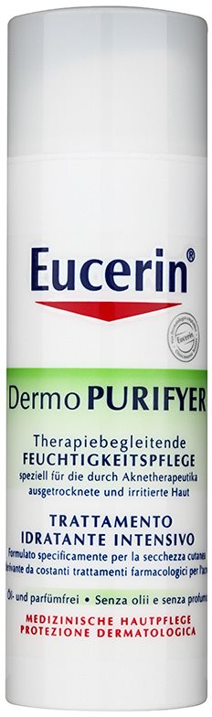Eucerin Dermo Purifyer denní hydratační krém pro problematickou pleť, akné