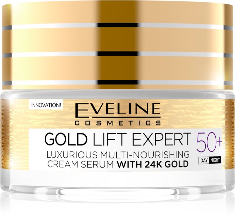 Eveline Cosmetics Gold Lift Expert dnevna in nočna krema proti gubam 50+