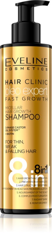 Eveline Cosmetics Oleo Expert šampon za krepitev in rast las
