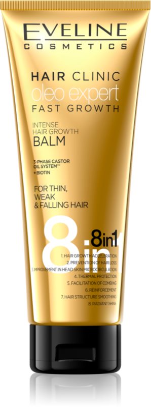 Eveline Cosmetics Oleo Expert balzam na spevnenie a rast vlasov