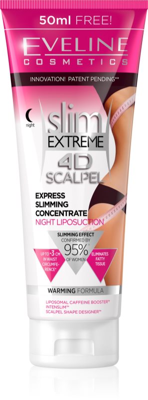 Eveline Cosmetics Slim Extreme 4D Scalpel Super Concentrated Night Serum with Warming Effect