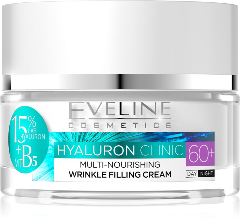 Eveline Cosmetics Hyaluron Clinic hranilna regeneracijska dnevna in nočna krema za zrelo kožo