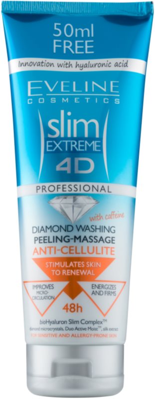 Eveline Cosmetics Slim Extreme gel de ducha exfoliante para masaje contra la celulitis