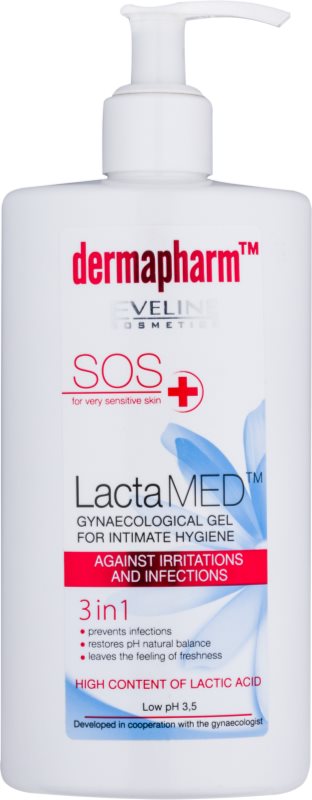 Eveline Cosmetics Dermapharm LactaMED gel intimo para a prevenção de irritações e inflamações