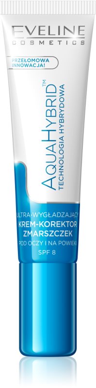 Eveline Cosmetics Aqua Hybrid crème yeux anti-cernes et anti-rides SPF 8