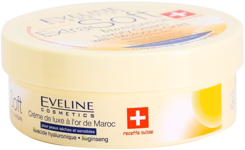Eveline Cosmetics Extra Soft crema de lujo con oro marroquí