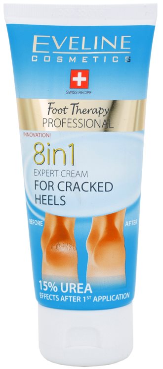 Eveline Cosmetics Foot Therapy krém a megrepedezett sarokbőrre 8 in 1