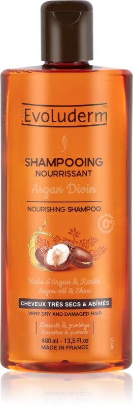 Evoluderm Argan Divin nährendes Shampoo mit marokkanischem Arganöl für trockenes und beschädigtes Haar