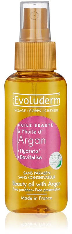 Evoluderm Beauty Oil zdkonaľujúci olej na pleť a vlasy s arganovým olejom