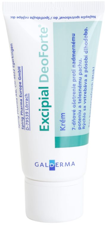 Excipial DeoForte antipersiprant crema impotriva transpiratiei excesive