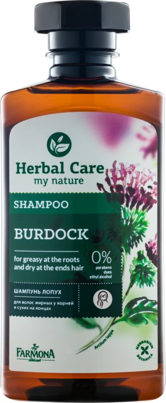 Farmona Herbal Care Burdock szampon do przetluszczającej się skóry głowy i suchych końcówek