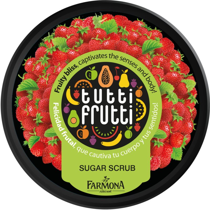 Farmona Tutti Frutti Wild Strawberry peeling corporal com açúcar
