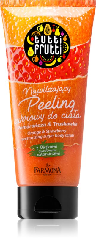 Farmona Tutti Frutti Orange & Strawberry hydratačný cukrový peeling s vitamínmi