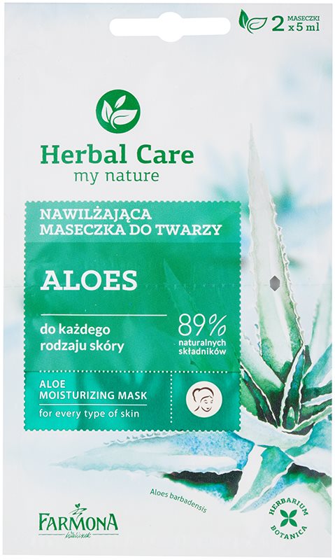 Farmona Herbal Care Aloe máscara hidratante para todos os tipos de pele