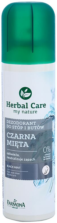 Farmona Herbal Care Black Mint deodorant ve spreji na nohy a do bot