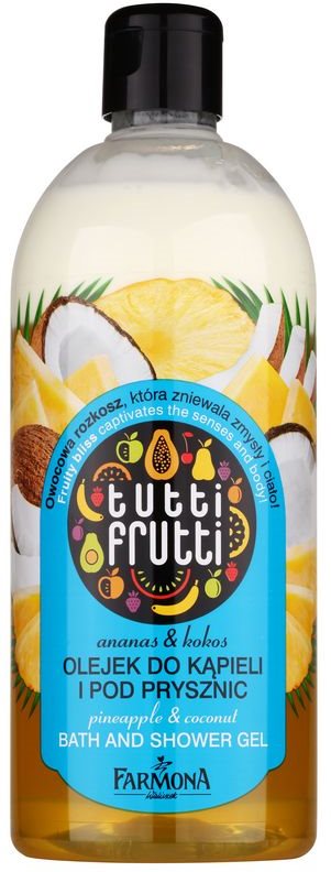 Farmona Tutti Frutti Pineapple & Coconut sprchový a kúpeľový gélový olej