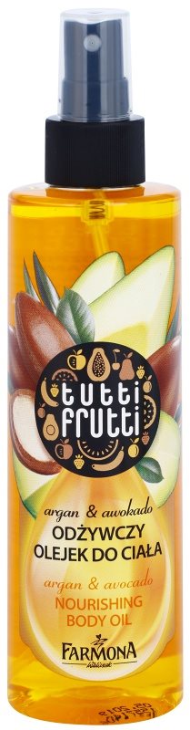 Farmona Tutti Frutti Argan & Avocado aceite corporal en spray con efecto nutritivo