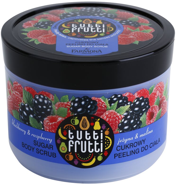 Farmona Tutti Frutti Blackberry & Raspberry exfoliante a base de azúcar para el cuerpo