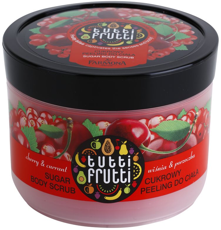 Farmona Tutti Frutti Cherry & Currant cukros peeling testre