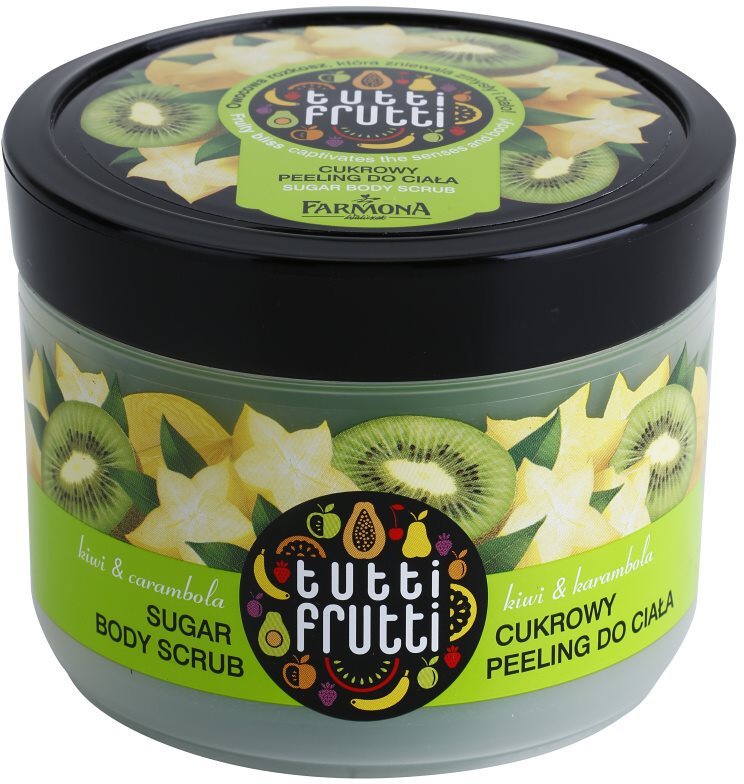 Farmona Tutti Frutti Kiwi & Carambola exfoliante a base de azúcar para el cuerpo