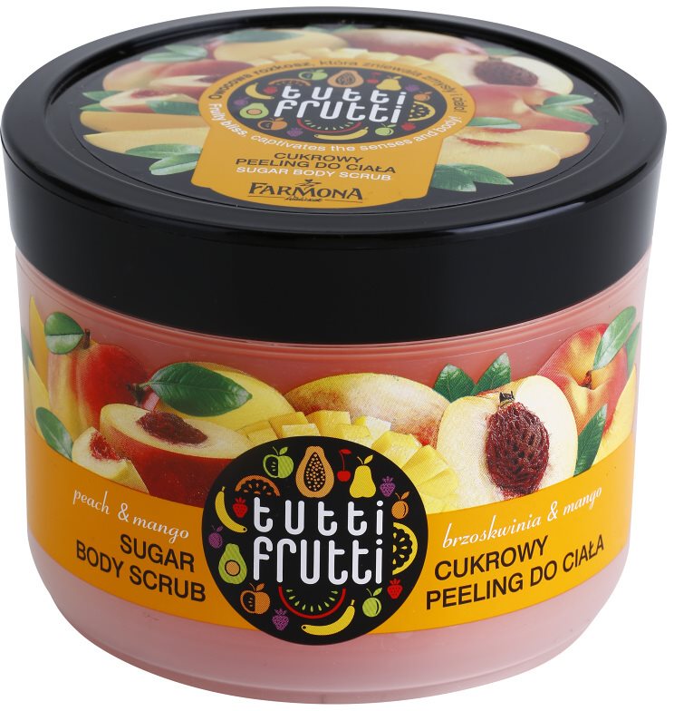 Farmona Tutti Frutti Peach & Mango cukros peeling testre