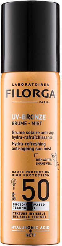 Filorga UV-Bronze ochranná hydratačná a osviežujúca hmla proti príznakom starnutia pleti SPF 50