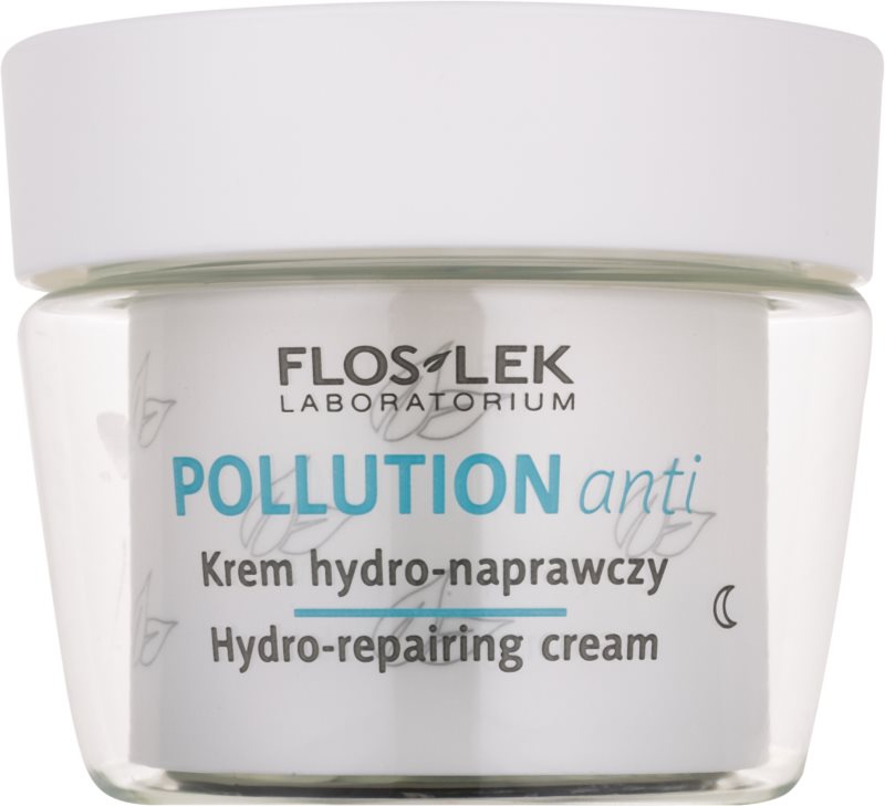 FlosLek Laboratorium Pollution Anti crema de noche hidratante con efecto regenerador