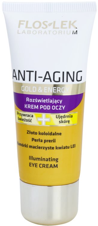 FlosLek Laboratorium Anti-Aging Gold & Energy krema za osvetljevanje predela okoli oči