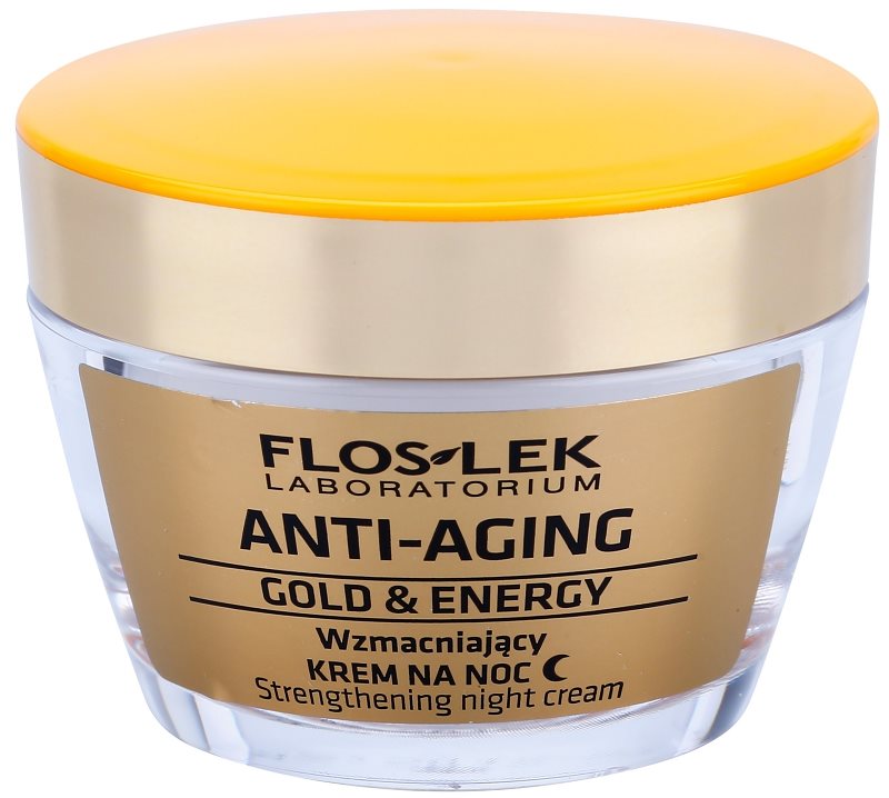 FlosLek Laboratorium Anti-Aging Gold & Energy wzmacniający krem na noc